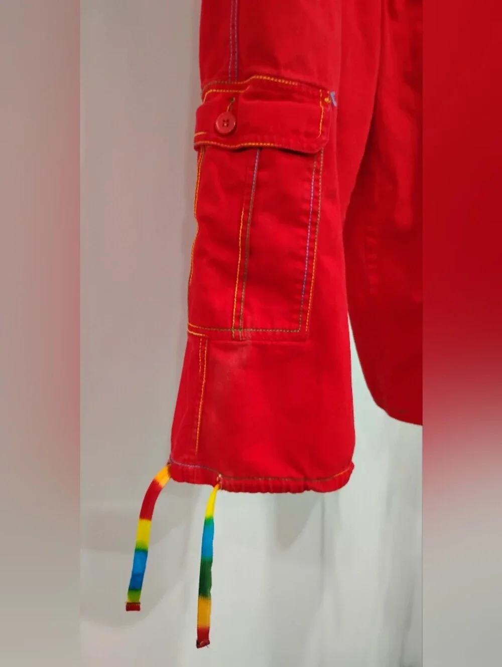 FESTIVAL EMBROIDERED CARGO PANTS
